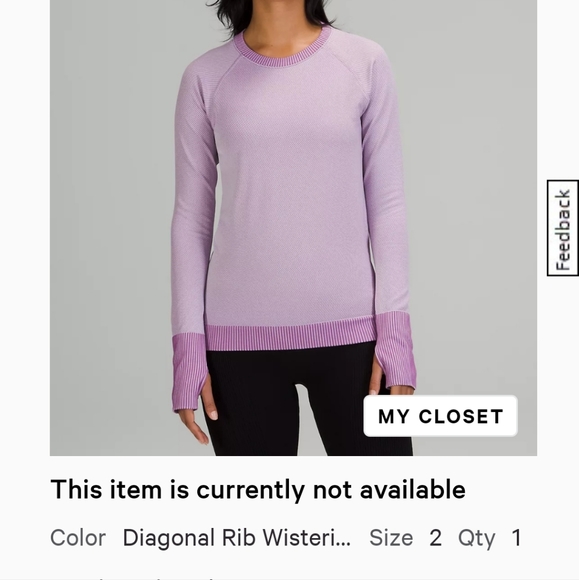 Lululemon tumble holes top - Picture 1 of 1